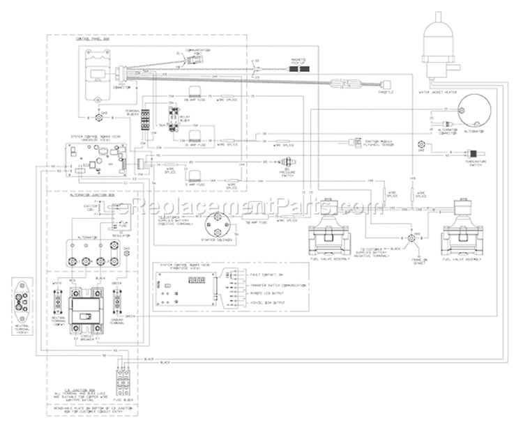 Page E Diagram and Parts List for 076001-0  Briggs and Stratton Generator